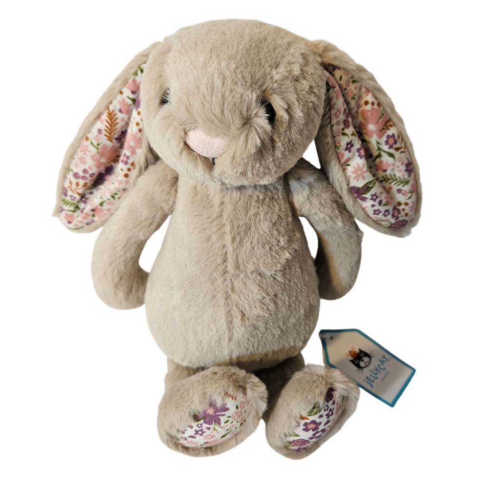 Jellycat Blossom Beige Bunny Petal Little Plush Floral Ears BPS6BM NWT
